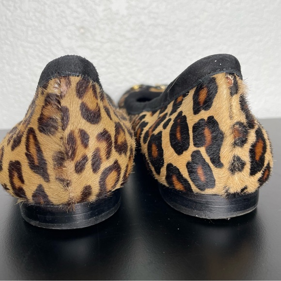 AGL Animal Print Calf Hair Cap Toe Flats 38 - Picture 4 of 8